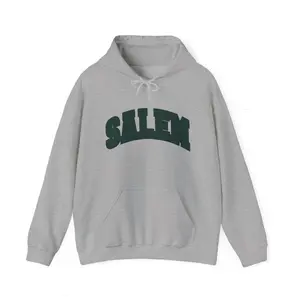 Salem Collegiate Hoodies, Kids Size Crewneck Sweatshirt, Streetwear Graphic Tee, Y2K Clothes, Gift For Fan Boys & Girls, Men's Clothing, Music Tour 90s Merch, Hip Hop Rapper T-shirt, Hoodie For Him