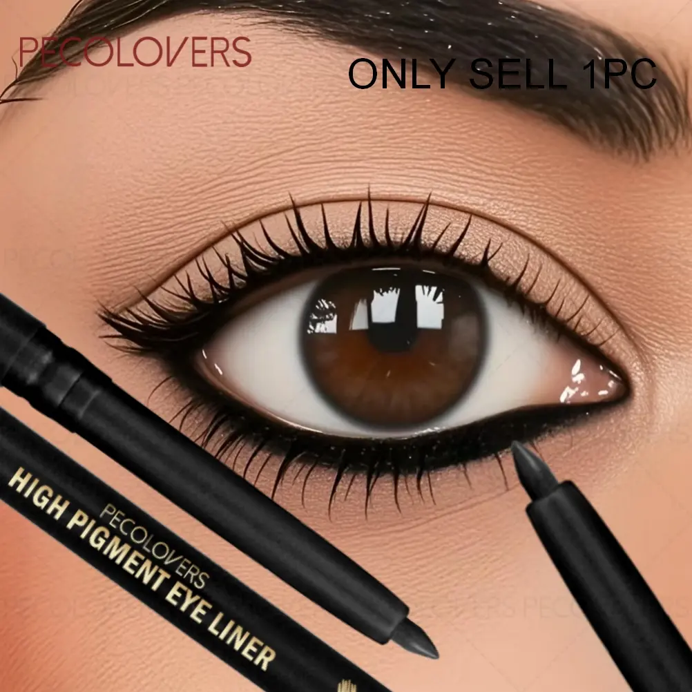 1PC Vibrant Color Waterproof Gel Eyeliner - Smooth and Matte Finish, Rotating Design, Soft Tip, Novice-friendly, Easy to Apply Makeup, Beauty Essential, Eyeliner Pencils, Eye Makeup Product, Eye Makeup Supplies