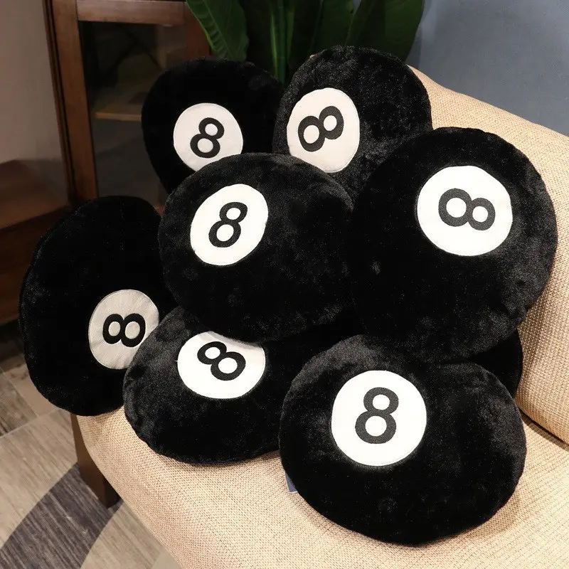 Multifunctional 8 Ball Pool Plush Pillow, Soft Washable Sofa Cushion, Soft Padded Cushion, Home Decor, Perfect Holiday Gift, Suitable for Couch/single Chair, Home Decorative Cushion