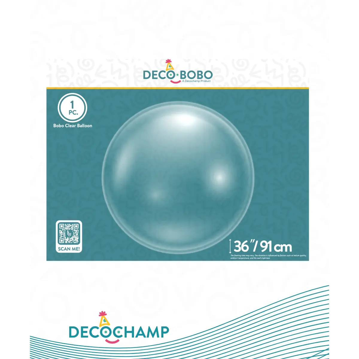 Decobobo DECOCHAMP  36" Clear Bubble (Single Pack)