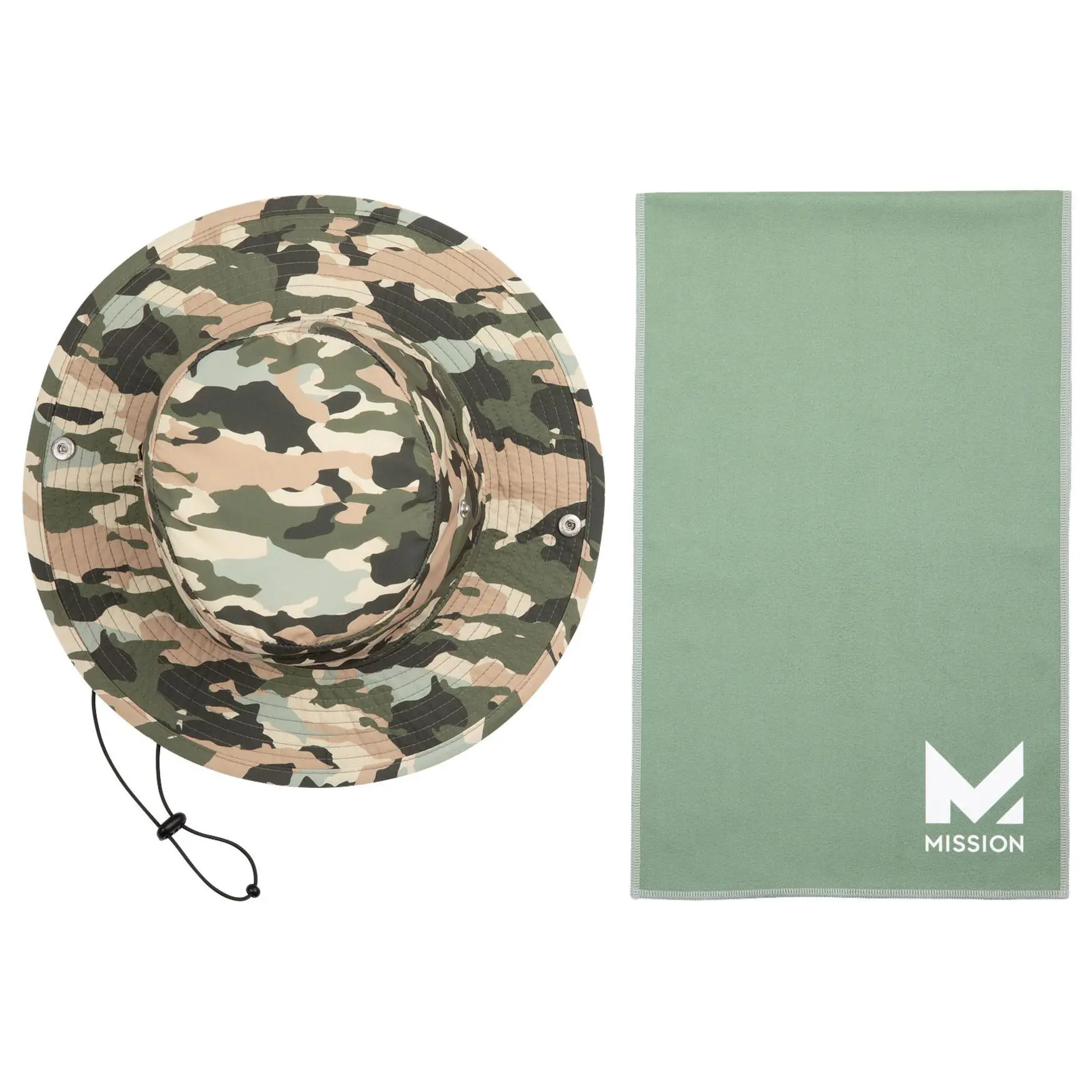 MISSION Cooling UPF50 Bucket Hat & Cooling Towel