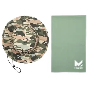 MISSION Cooling UPF50 Bucket Hat & Cooling Towel