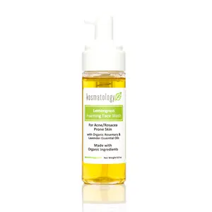 Kosmatology Lemongrass Face Wash for Acne Prone Skin - Made Safe Certified