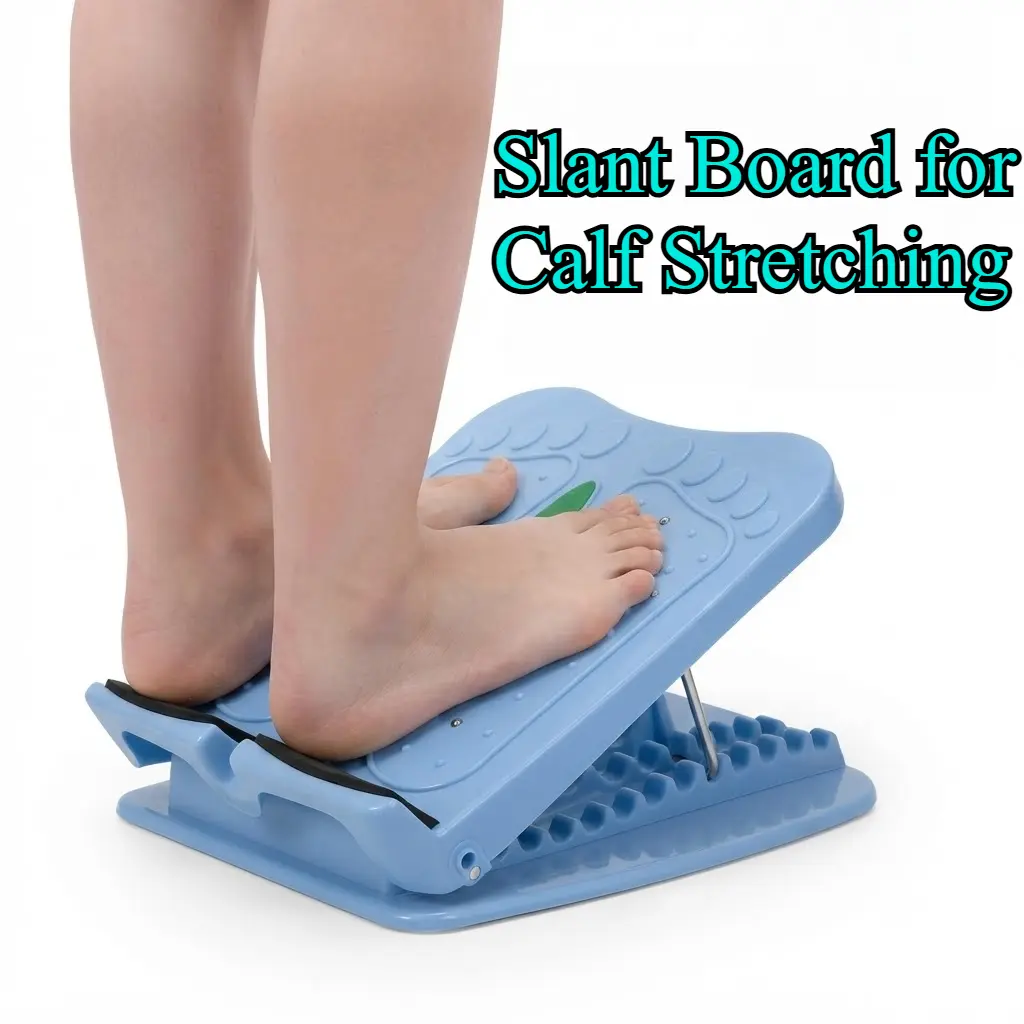 Foldable Slant Board Leg Stretcher - 11-Level Adjustable Surface, Exercise Workout Equipment, Fitness Tool for Flexibility Training, Magnetic Feet, 100kg Max Weight Capacity for Smaller Individuals