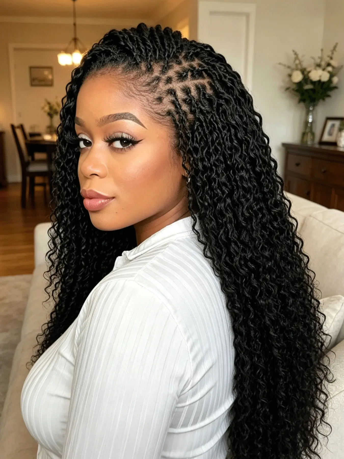 50G Afro Kinky Curly Virgin Human Hair Bulk Unprocessed For Dreadlocks Restoration Mini Twist Braids Tangle Free Breathable Daily Use Crochet Braids Extensions