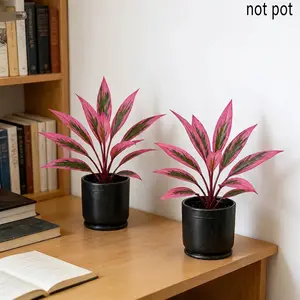 Set of Two Lifelike Oversized Outdoor Synthetic Decorative Blooms, Weatherproof Plastic Plants, Ideal for Garden, Patio, Wedding, Party, Photography Decor