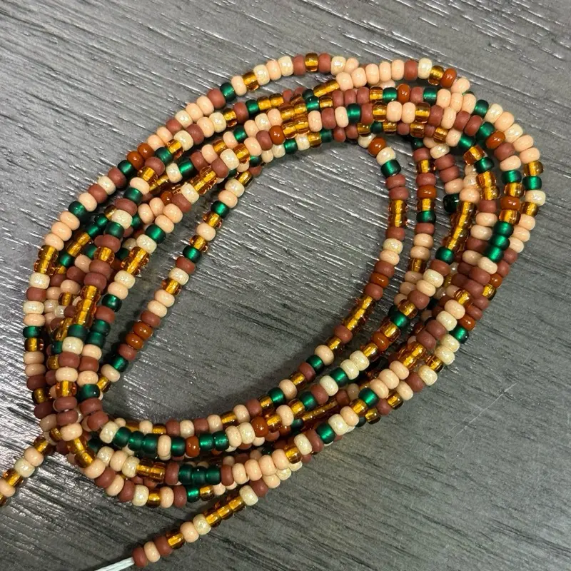 Earthquake tie on waist beads