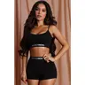 FN Mood Cami And Boxer Set - Black