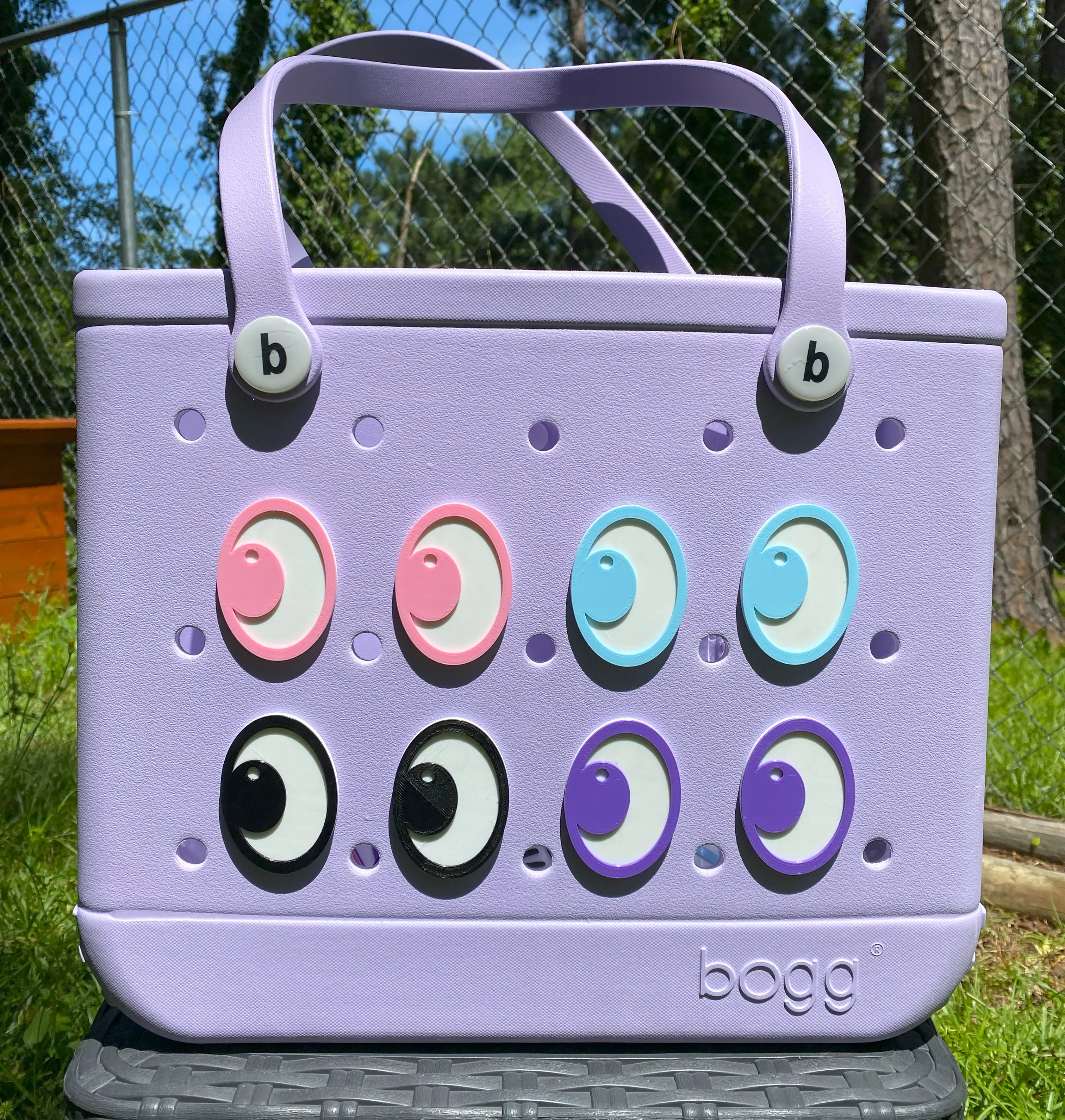 Emoji Eye Charms for Bogg Bag - Cute Bag Accessories, Bogg Bag Decor, Fun Pop-In Bag Bling, Personalized Gift, Easy to Install / Remove