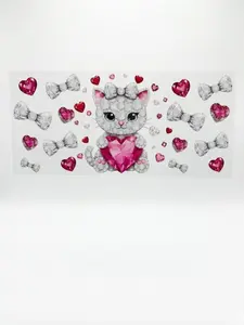 Kitty Rhinestone ( double sided uv dtf )