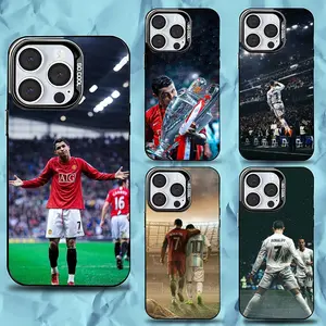 CR7 Football Star R-Ronaldo-ES Phone Case For iPhone 17,16,15,14,13,12,11,Pro,Max,Plus,Anti Fall Black Matte Hard Bumper
