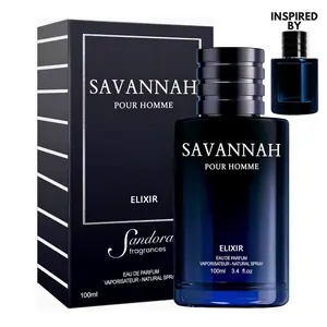 Sandora Fragrances Men's Cologne – Nutmeg, Cinnamon, Lavender, Amber – Spicy, Warm, Woody, Aromatic – Long-Lasting Eau de Parfum 3.4 fl oz edp perfume spray