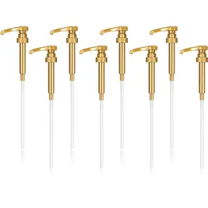 Coffee Syrup Dispenser Pump, 8 Counts Reusable Hand Sanitizer Pump, Milk Bottle Pump, Kitchen Sink Soap Dispenser Pumps, Syrup Pump Bottle, Utensils, Kitchenware, Kitchen Gadgets