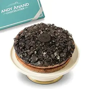 Andy Anand Gluten-Free Cookies & Cream Cake, 9-Inch, 2 lb – Hand-Baked, All-Natural, No Preservatives, Birthday & Celebration Gift Box