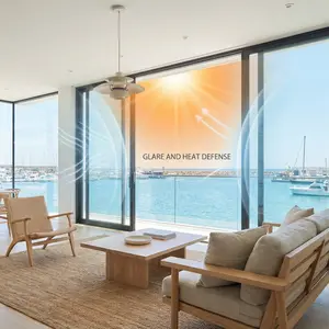 Large Privacy Window Film, Single-Way View, No Glue Needed, Protects Privacy, Home Windows, Reflective Film, Sun Protection, Insulation