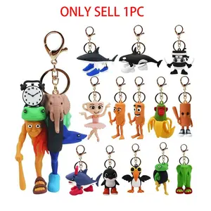 Creative Fun Italian Keychain, Shandian Jing Keychain, Tung Tung Tung Coffee Cup Doll Keychain, Decorative Gift, Unique Accessory