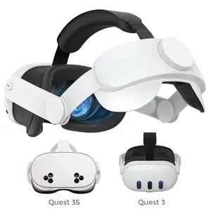 Meta Oculus Quest 3/3s Head Strap, Elite Replacement Band, Comfortable Adjustable VR Accessory, Reduces Facial Pressure, Durable Design