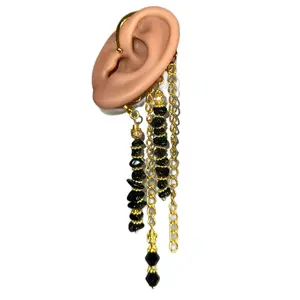 Obsidian Goddess (Ear Cuff)