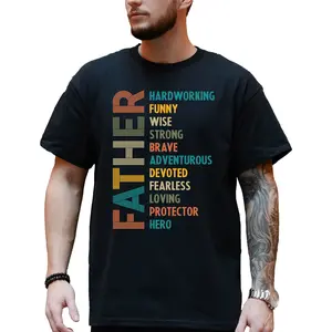 MAPTEES Retro Father Graphic Tee, Best Dad Ever T-shirt For Men, Father's Day Gift, Gift For Dad, Gift For Husband