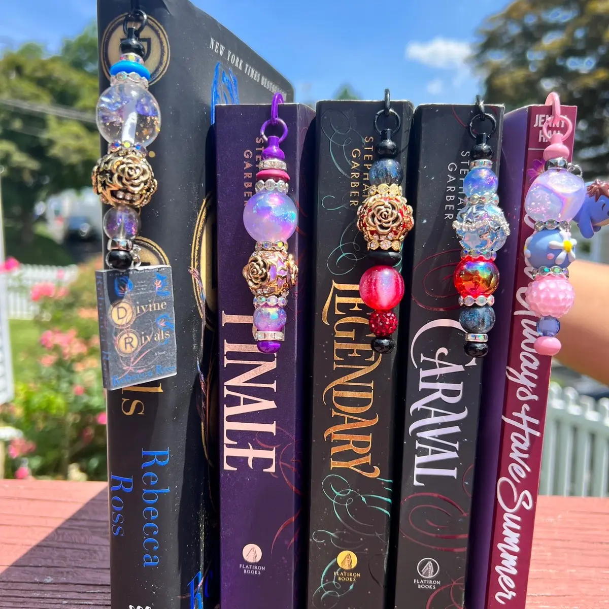 Beaded bookmarks for books