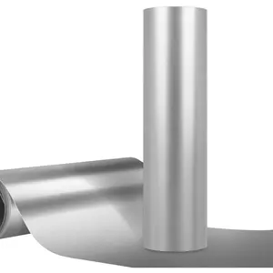 Glossy Silver Vinyl, 12" x10ft Glossy Silver Permanent Vinyl Roll with Clear PET Backing for Crafting,Home Decor,Car Decal,Personalization