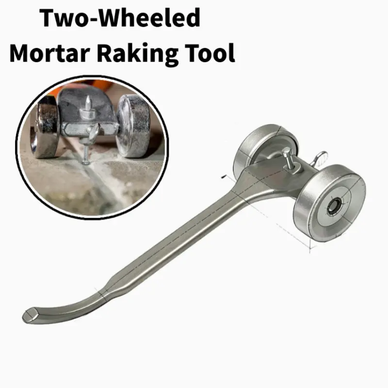 1pcs Double Wheel Brick Grouting Cleaning Tool Precision Guided Grout Removal for Tile Joints Wall Refinishing Home Renovation Grout Repair Grouting Tool Mortar Raking Tool