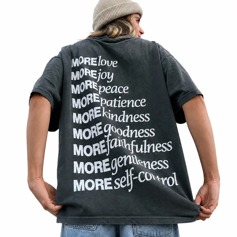 MADE FOR MORE Christian T-shirt, Double Sided Jesus T shirts, Faith Tee