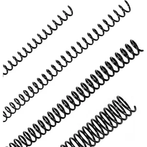 Plastic Spiral Binding Coils 48 Pack 4:1 Pitch Multi Size Spiral Binding Wire Combs Spines Coil (1/4, 5/16, 1/2, 3/4 Inch)