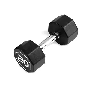 NEWZOME Premium 20 lbs Octagonal Dumbbells with Large Number Markings and Hard Chrome Plated Handles Durable Non-Slip Weights for Strength Training Push-Ups Home Gym Workouts and Full Body Fitness