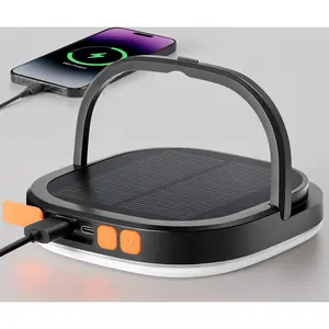 5000mAh Solar Camping Lantern - USB/Solar Rechargeable, IP65 Waterproof with 5 Light Modes. Power Bank, Emergency Light for Hurricanes, Hiking, Home, or Blackouts