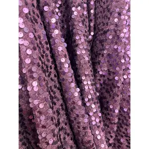 Sequined Fabric Embroidered on Polyester Jersey Net Mesh Fabric 4-Way Stretch | Lace USA - GD-06