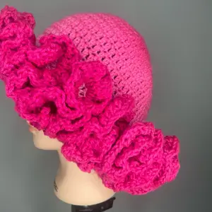 Pink Diva Ruffle Hat