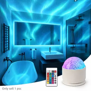 16-Color Northern Aurora Projector Lamp – USB LED Night Light with Remote for Bedroom,Home Decor,Office,and Party Atmosphere, LED Atmosphere Lights