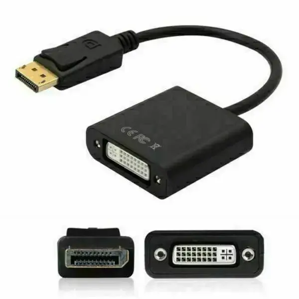DisplayPort DP Male to DVI Female Adapter Cable Converter for PC Laptop Monitor HDTV Digital Display 1080P Video Connector AD261