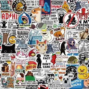 135PCS Funny Stickers for Adults Waterproof Vinyl Sarcastic Meme Decals for Laptop Water Bottle Hard Hats  Kindle Journal Scrapbook Bumper Skateboard Luggage No Repeats