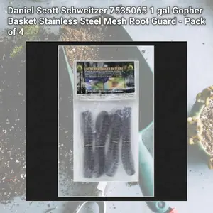212 MAIN Stainless Steel Mesh Gopher Basket Root Guard - 4-Pack, 1 gal Garden Supplies, Daniel Scott Schweitzer 7535065