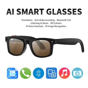 2026 New AI Smart Glasses with Camera and Video， 5MP Anti-Shake Camera ，for Men Women ，Ai Object Recognition Sunglasses , Real Time Translation ，Ai Voice Control ，Bluetooth Calling