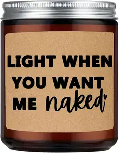 Anniversary Valentines Day Gifts for Her, Him, Funny Wedding Gift for Men, Women, Boyfriend, Girlfriend, Husband, Wife, Birthday, Christmas Gifts, Lavender Scented Candle