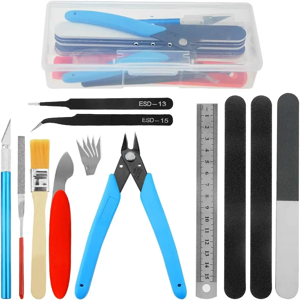 12 count Model Tools Kit Modeler Basic Tools Kit for Gundam Buildings  Airplanes Model Assemble Building Repairing and Fixing
