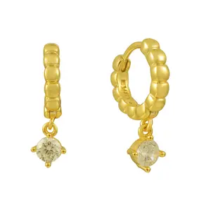 EVRY JEWELS Gold or Silver Plated Women's Bliss Earrings