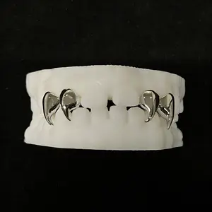 Top 4 Custom Phonk Fangs Teeth Grillz 925 Silver Teeth Grillz Hiphop Grillz for Women and Men