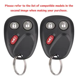 Lopixa Keyless Entry Remote Key Fob Compatible with Chevy Tahoe Suburban Silverado Avalanche, GMC Sierra Yukon, Cadillac Escalade, Hummer H2 2003 2004 2005 2006, Replacement for LHJ011