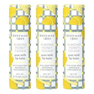 Beekman 1802 Goat Milk Almond Honey Cookie Lip Balm 3-pack