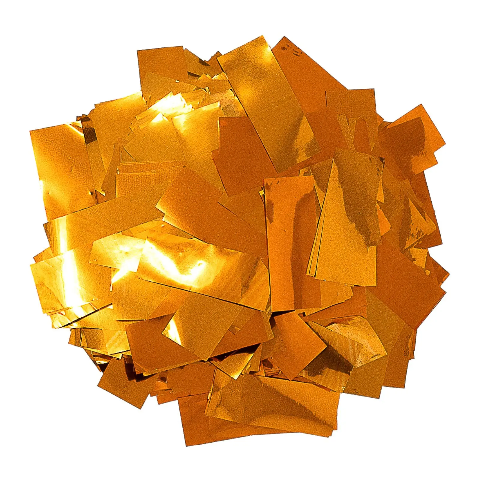 Orange Metallic Foil Confetti (1lb)