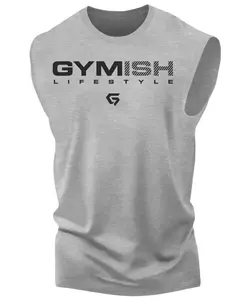 047. Gymish Lifestyle Workout Muscle Tank Top for Men