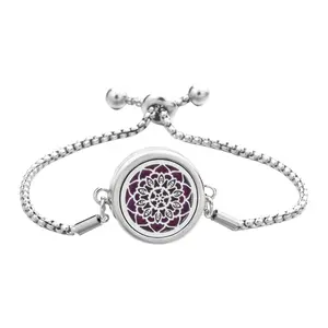 Aromatherapys Diffuser Bracelet Fashionable Stainless Steel Wristchain Jewelry