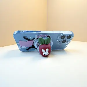 Adjustable cartoon carrot cute magnetic phone holder