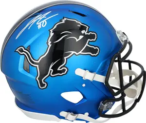 Jahmyr Gibbs Detroit Lions Autographed 2024 ALT Speed Authentic Helmet with #0 Signature - Fanatics Authentic Certified