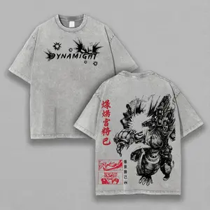 My Hero Academia Katsuki Bakugo Printed Unisex Washed T-Shirt b23