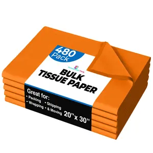 Orange Tissue Paper 20 In. x 30 In. | 480 Sheets